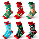 6 PCS Winter Christmas Socks for Women