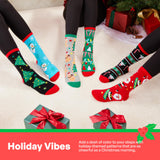 6 PCS Winter Christmas Socks for Women