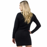 Women Colorful Light bulb Long Sweater Dress with bulbs