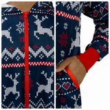 Men Christmas Elements Hooded Jumpsuit