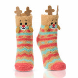 Women Microfiber Cute Animal Fuzzy Socks - 6 Pack