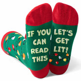Unisex String Light Bulbs Novelty Socks - 1 Pack