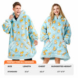 Wearable Blanket Happy Corgi For Adults
