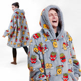 Wearable Blanket Chicken Nuggets & Fries For Adults