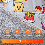 Wearable Blanket Chicken Nuggets & Fries For Adults