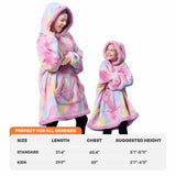 Wearable Blanket Cotton Candy Tie Dye For Kids