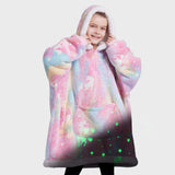 Wearable Blanket Unicorn Gow Print For Kids