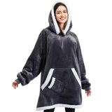 Wearable Blanket Dark Gray For Adults