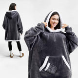 Wearable Blanket Dark Gray For Adults