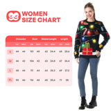 String lights ugly sweater with light bulbs (Women)