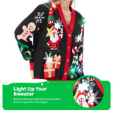 Black Santa Women Ugly Christmas Cardigan Sweaters