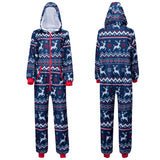 Women Christmas Elements Hooded Jumpsuit