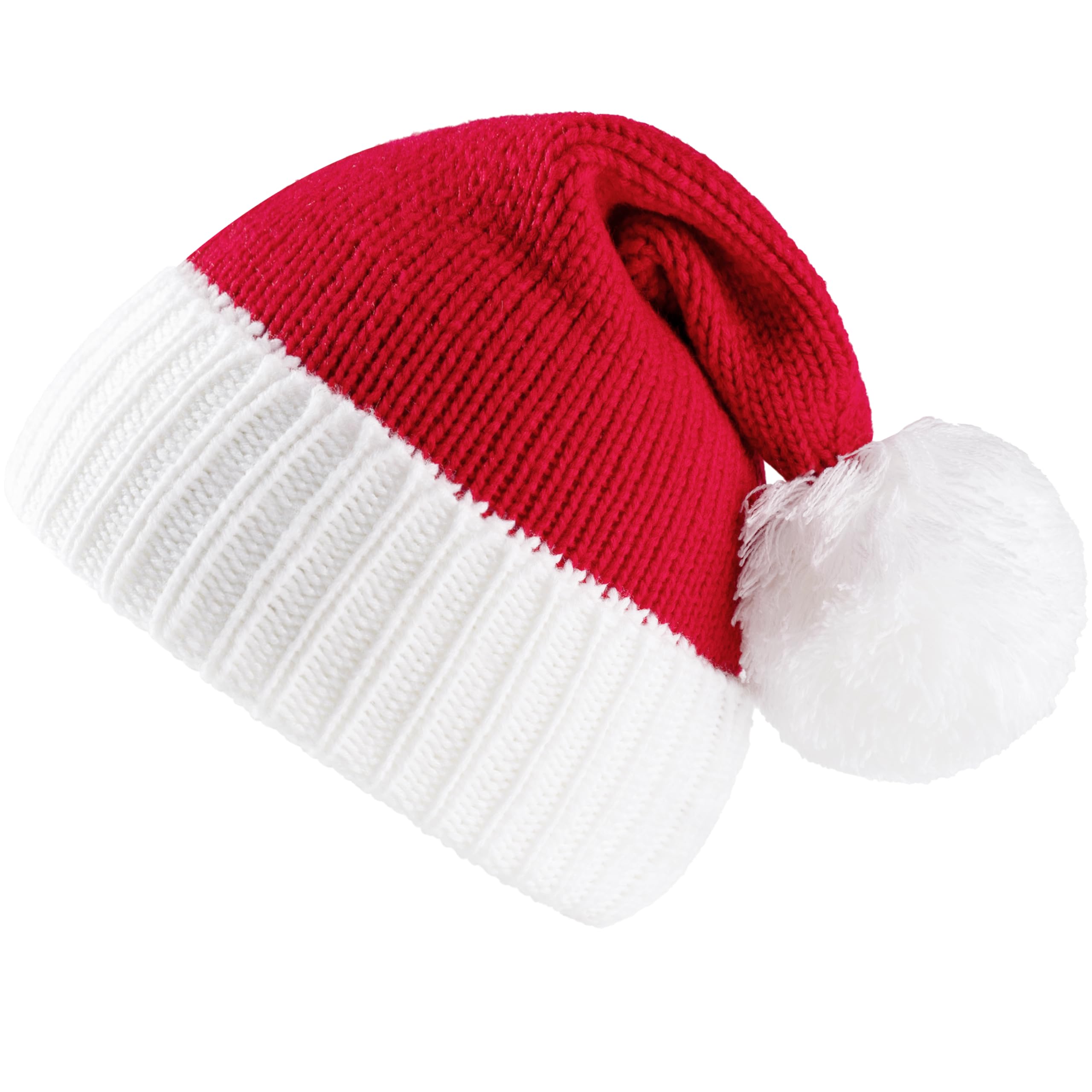Kids Warm Knit Christmas Beanie Hat with Pom Poms