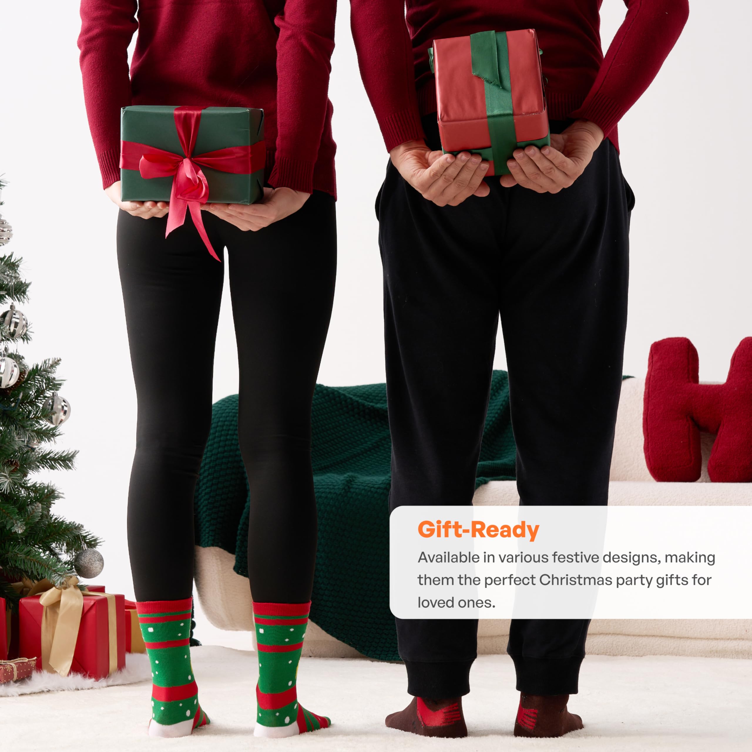 Womens Christmas Slipper Socks