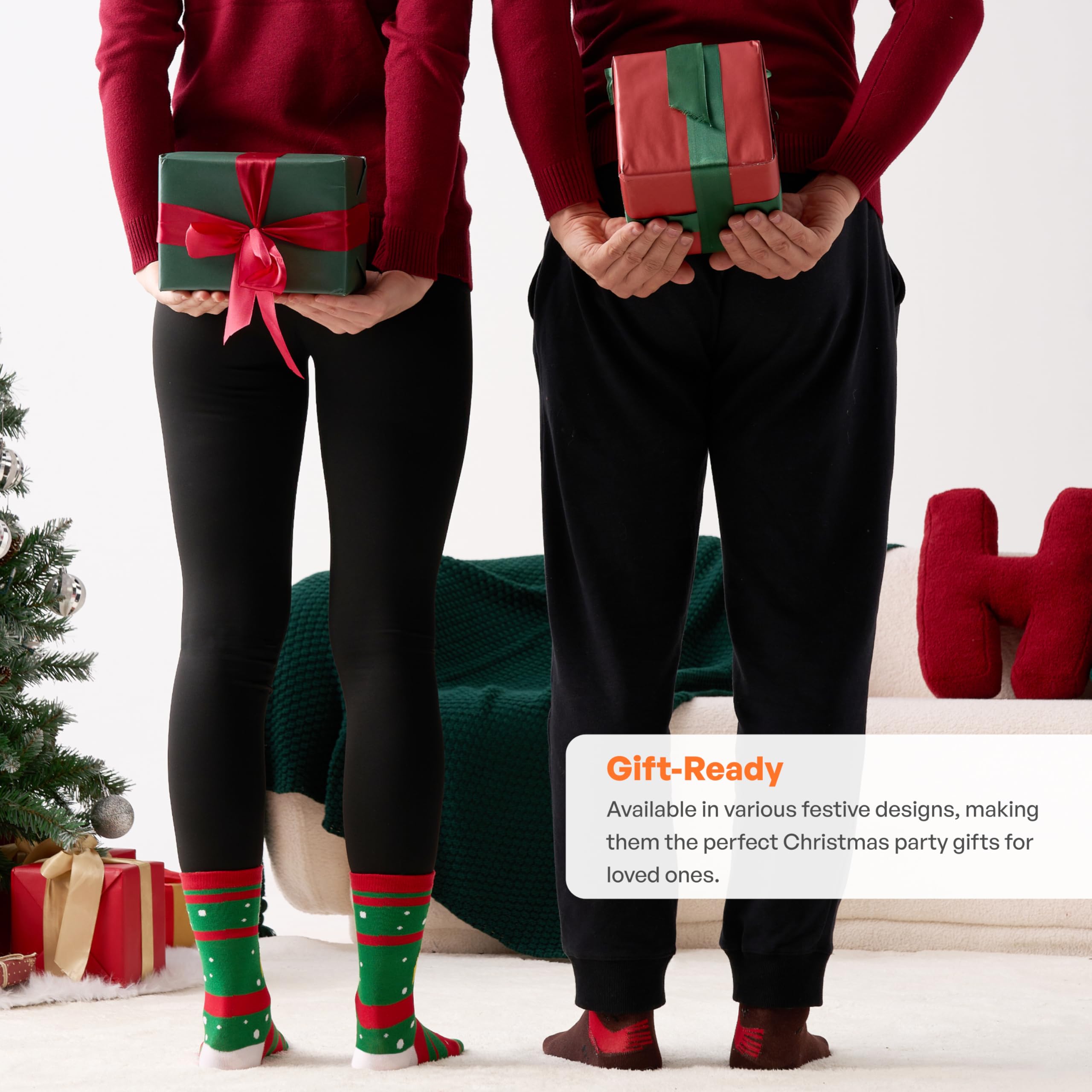 Womens Christmas Slipper Socks