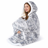 Wearable Blanket Snowflake For Adults