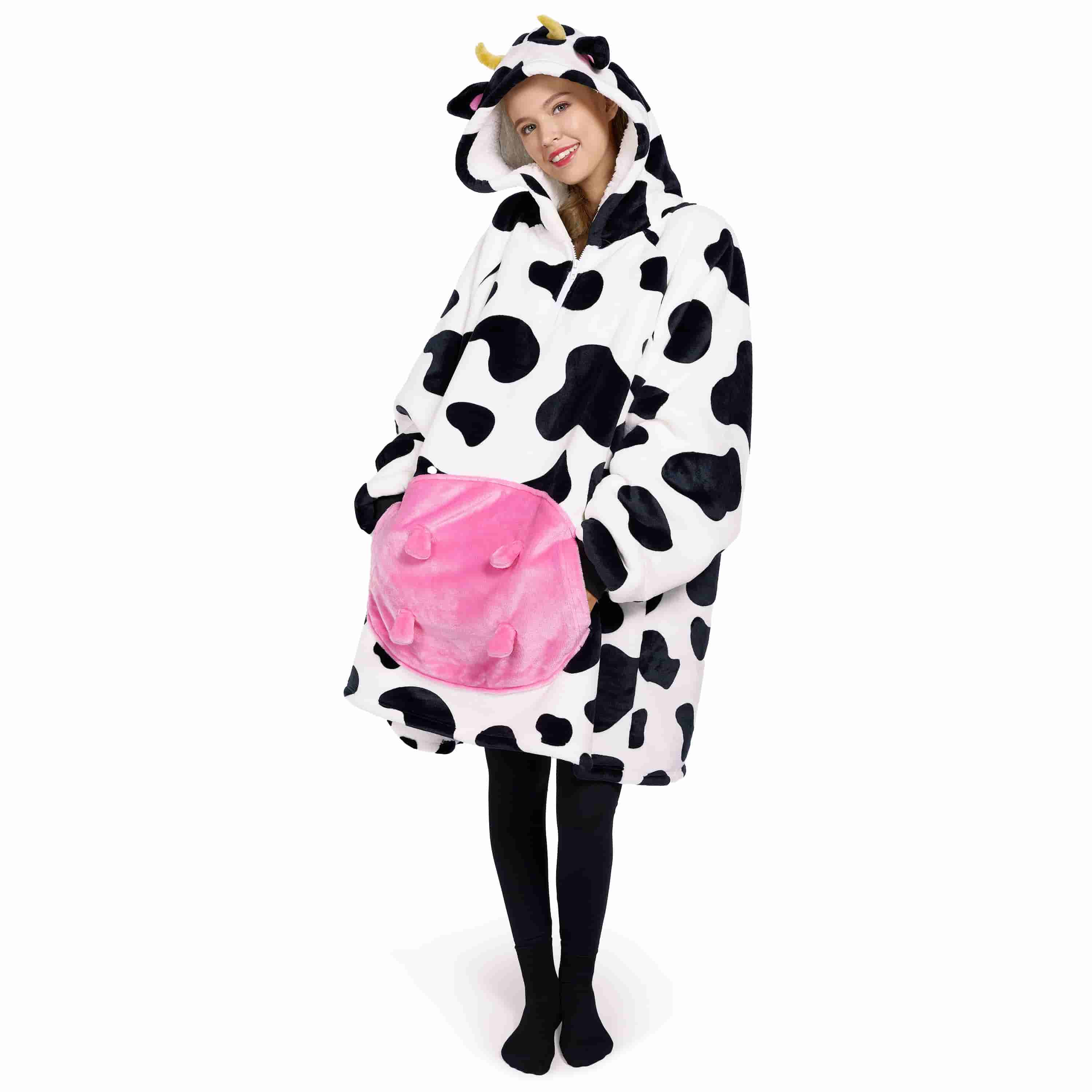 Wearable Blanket Cow For Adults