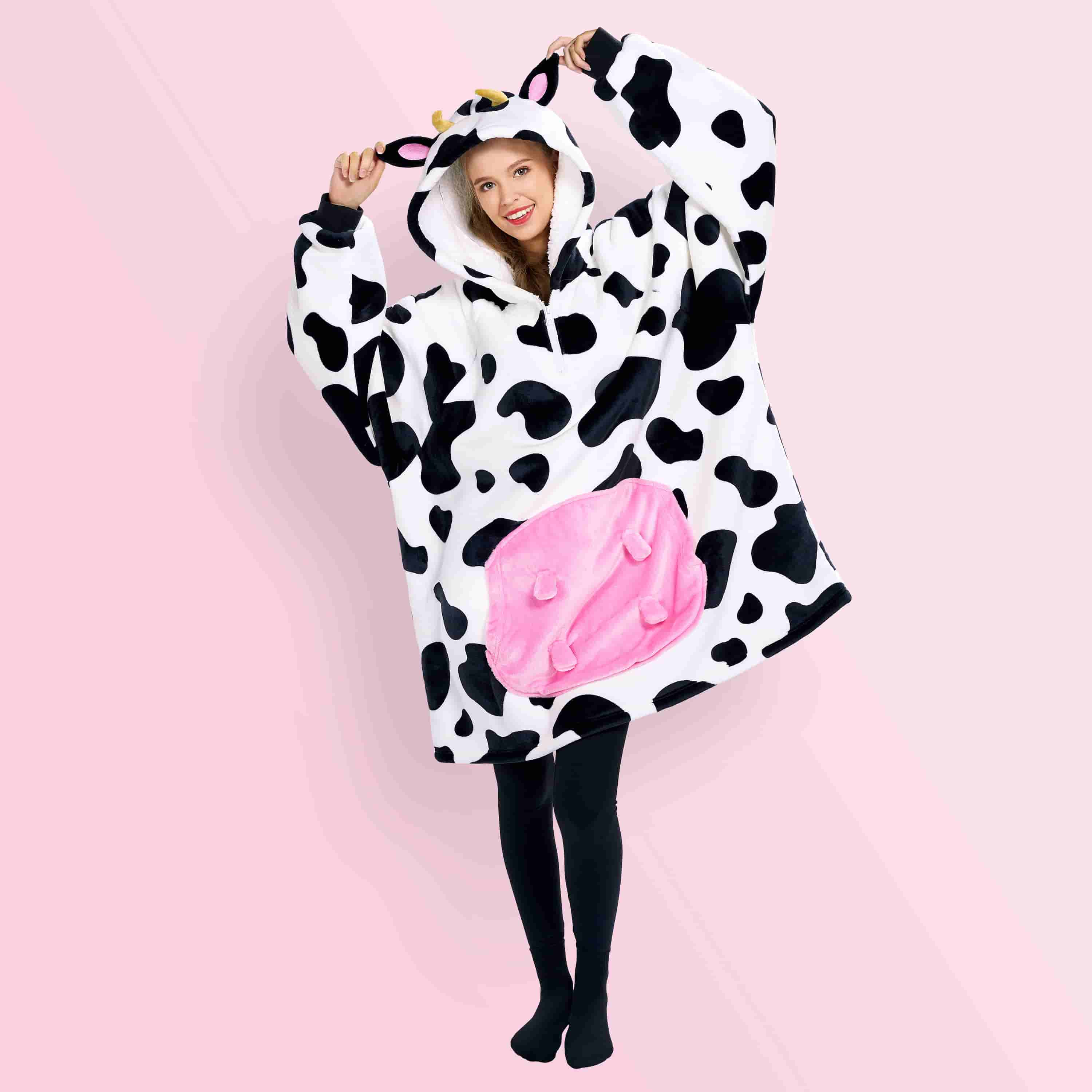 Wearable Blanket Cow For Adults