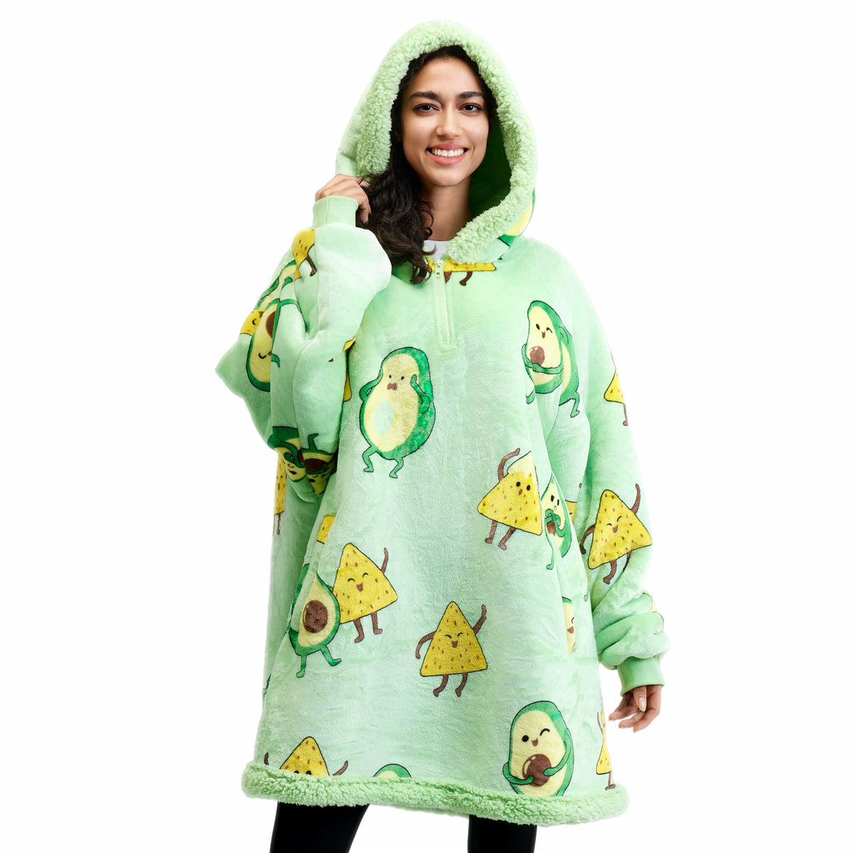 Wearable Blanket Avocado & Cheese For Adults