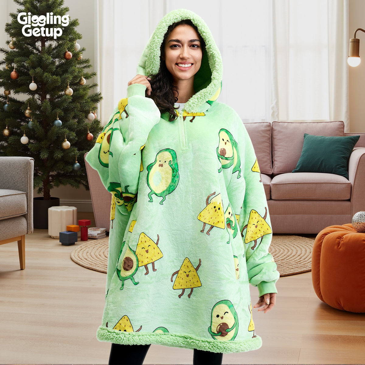 Wearable Blanket Avocado & Cheese For Adults