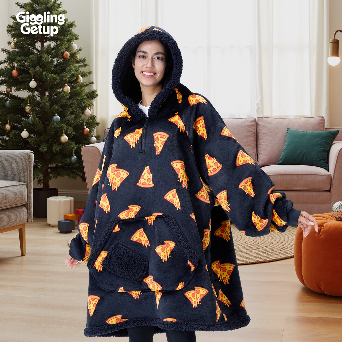 Wearable Blanket Pizza For Adults