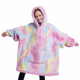 Wearable Blanket Cotton Candy Tie Dye For Kids