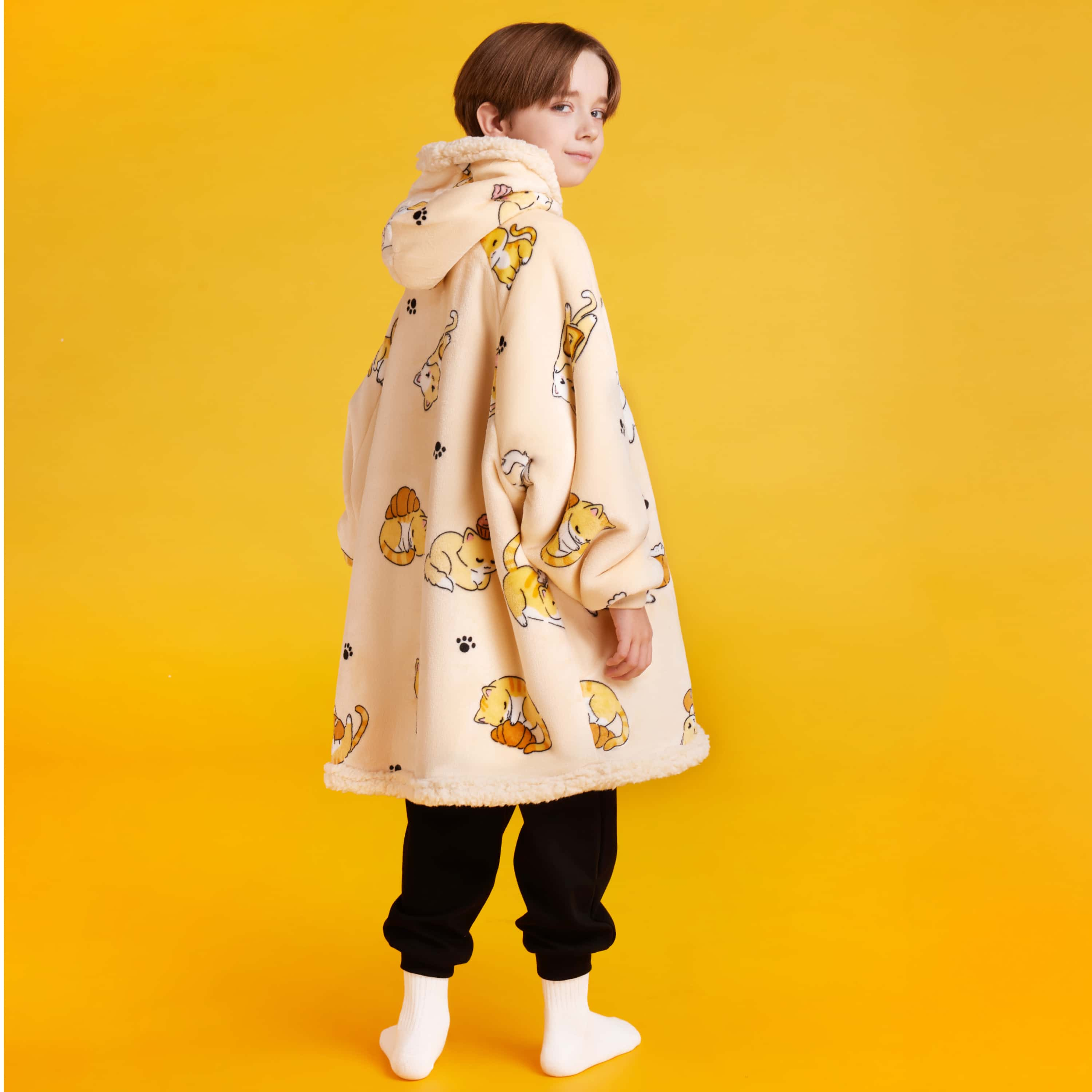 Wearable Blanket Lazy Cat For Kids