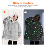 Wearable Blanket Star Glow Print For Kids