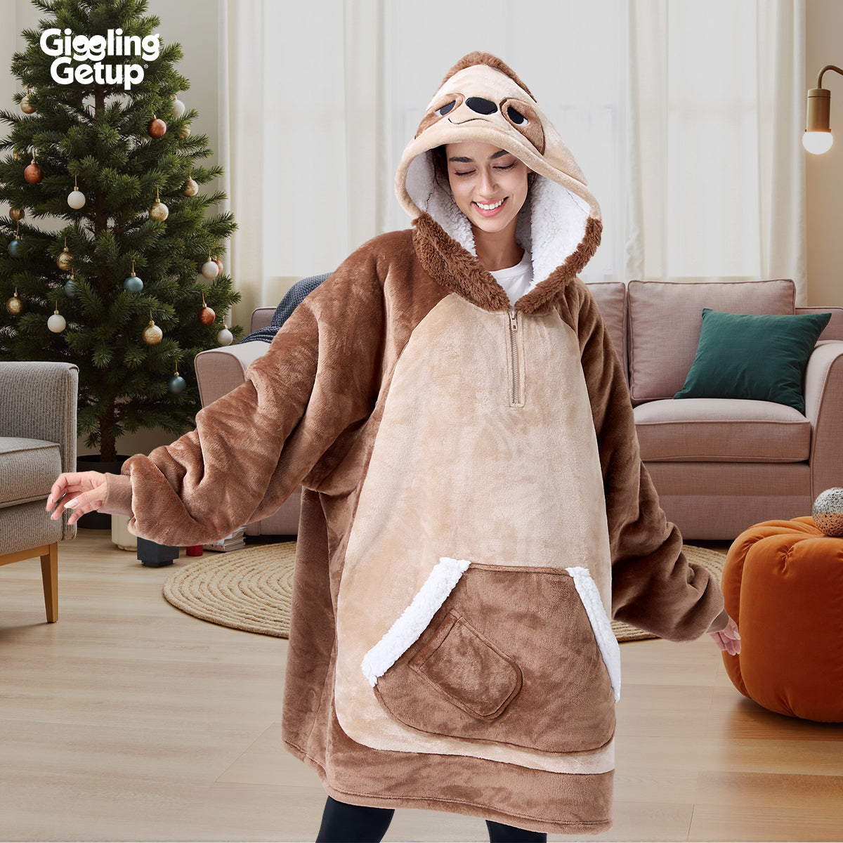 Wearable Blanket Sloth For Adults