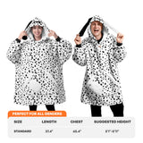 Wearable Blanket Playful Dalmatian For Adults