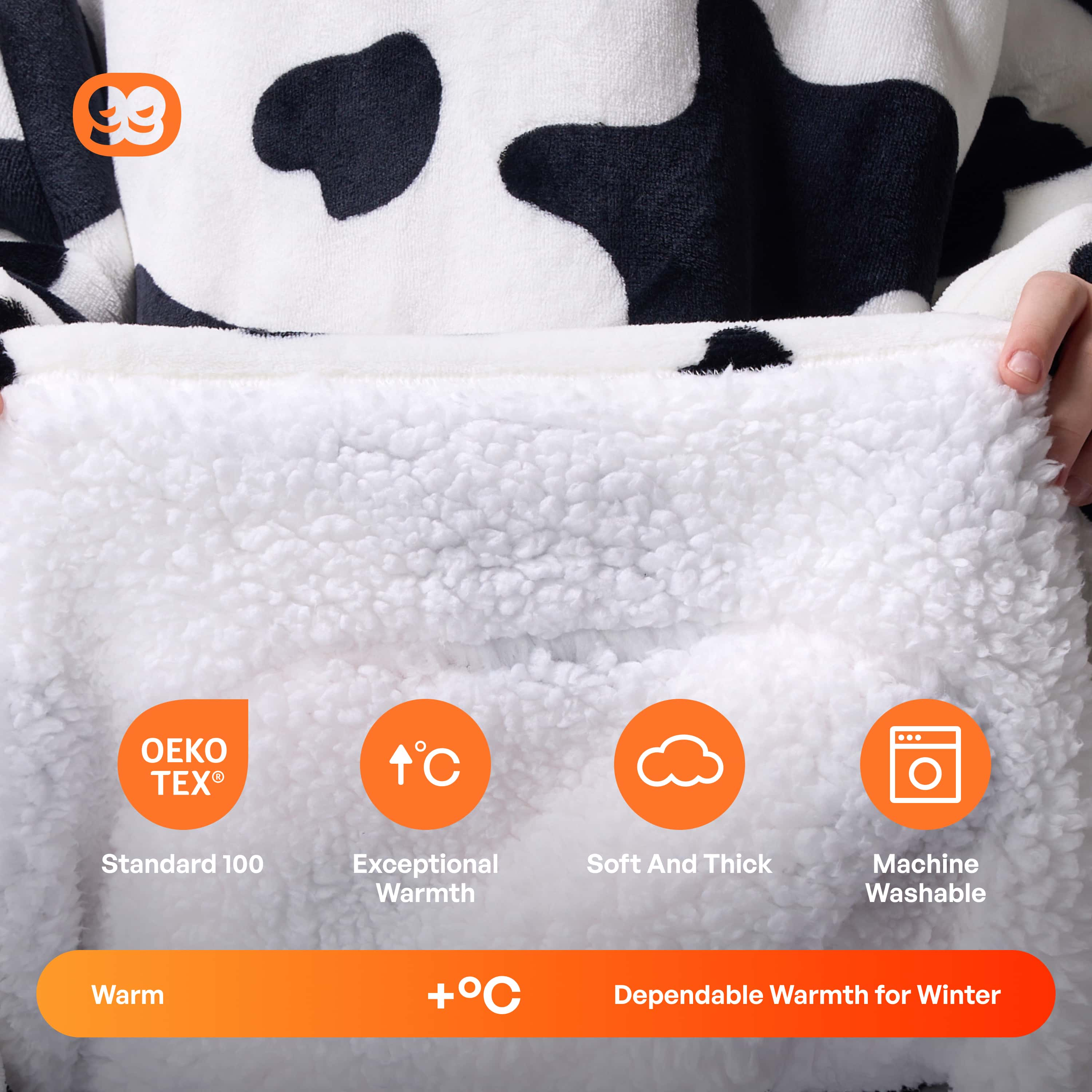 Wearable Blanket Cow For Kids