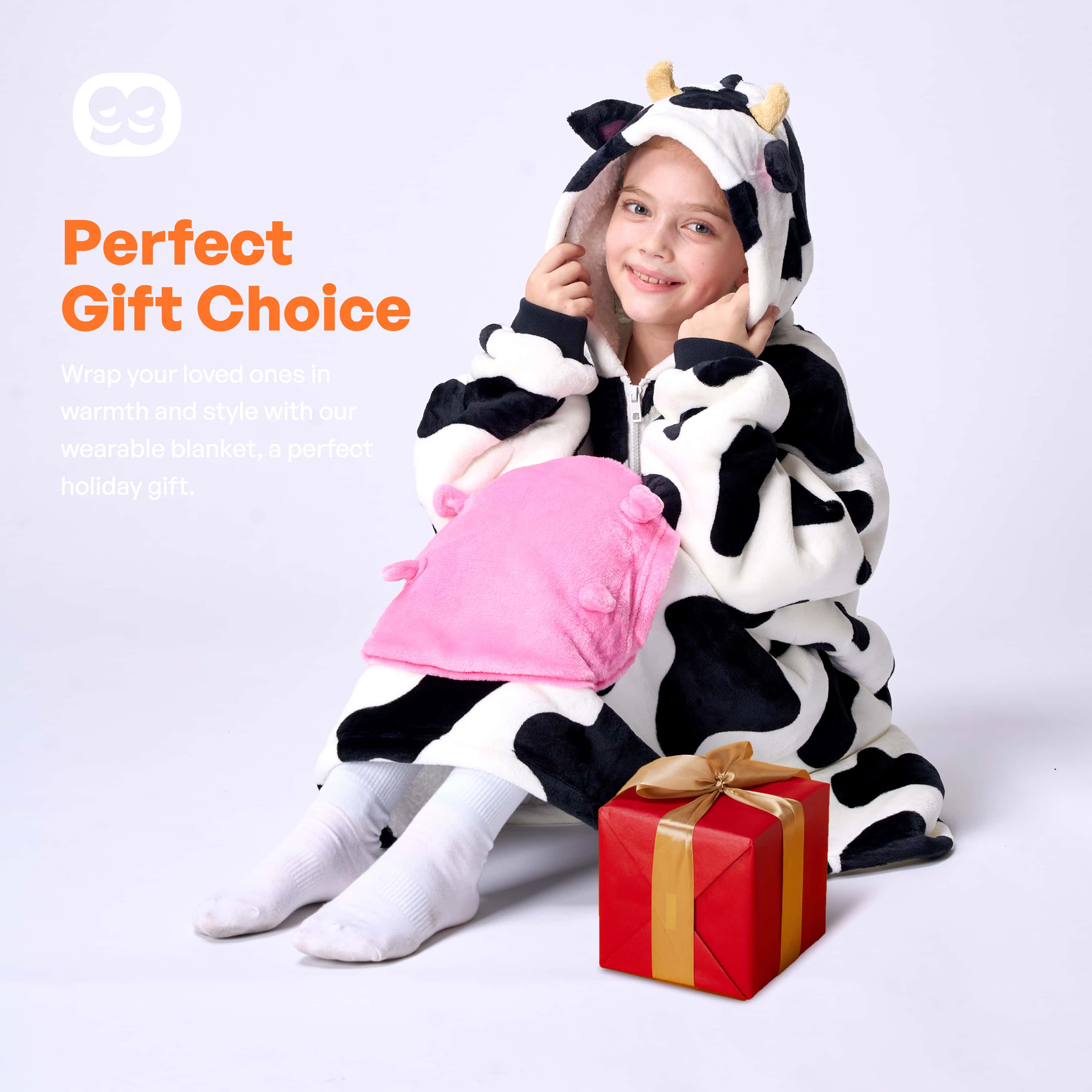 Wearable Blanket Cow For Kids