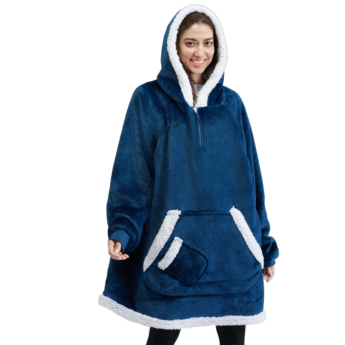 Wearable Blanket Navy For Adults