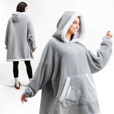 Wearable Blanket Gray For Adults