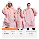 Wearable Blanket Pink For Adults