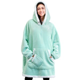 Wearable Blanket Light Green For Adults