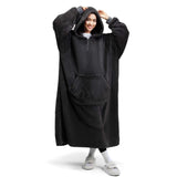 Wearable Blanket Dark Gray Oversized For Adults