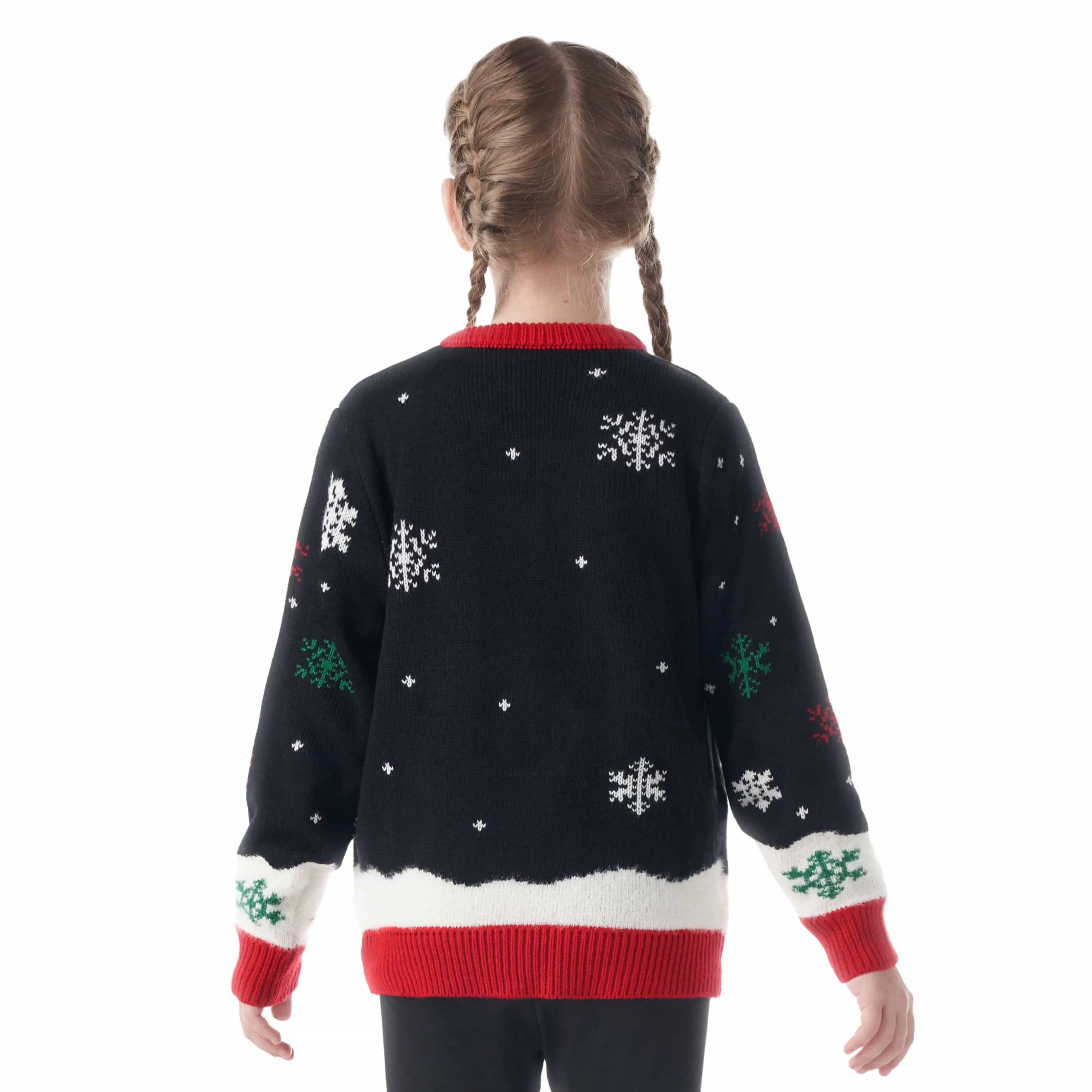 Kids Ugly Christmas Sweater LED Light Up Christmas Tree