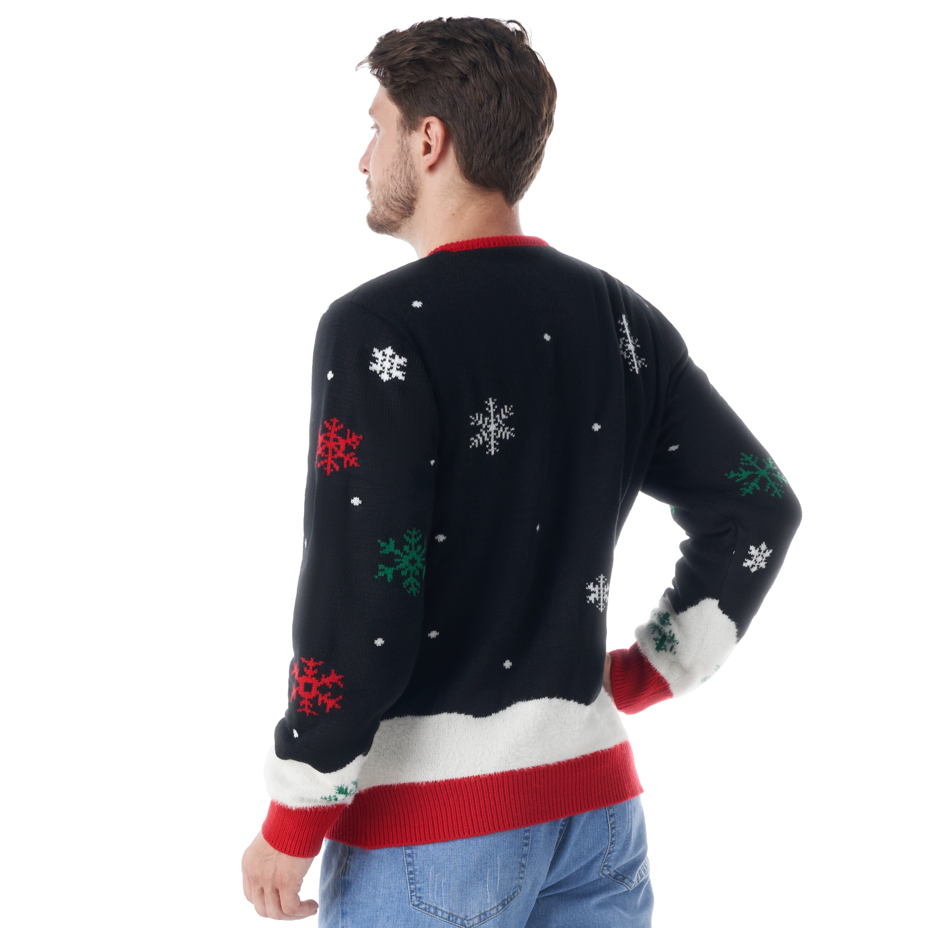 Men Ugly Christmas Sweater LED Light Up Christmas Tree