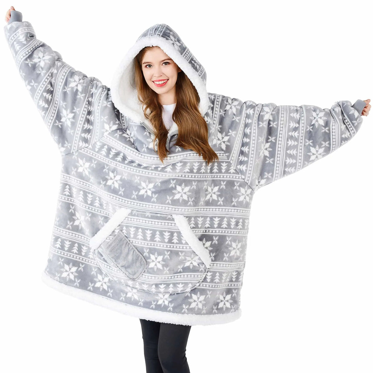 Wearable Blanket Snowflake For Adults