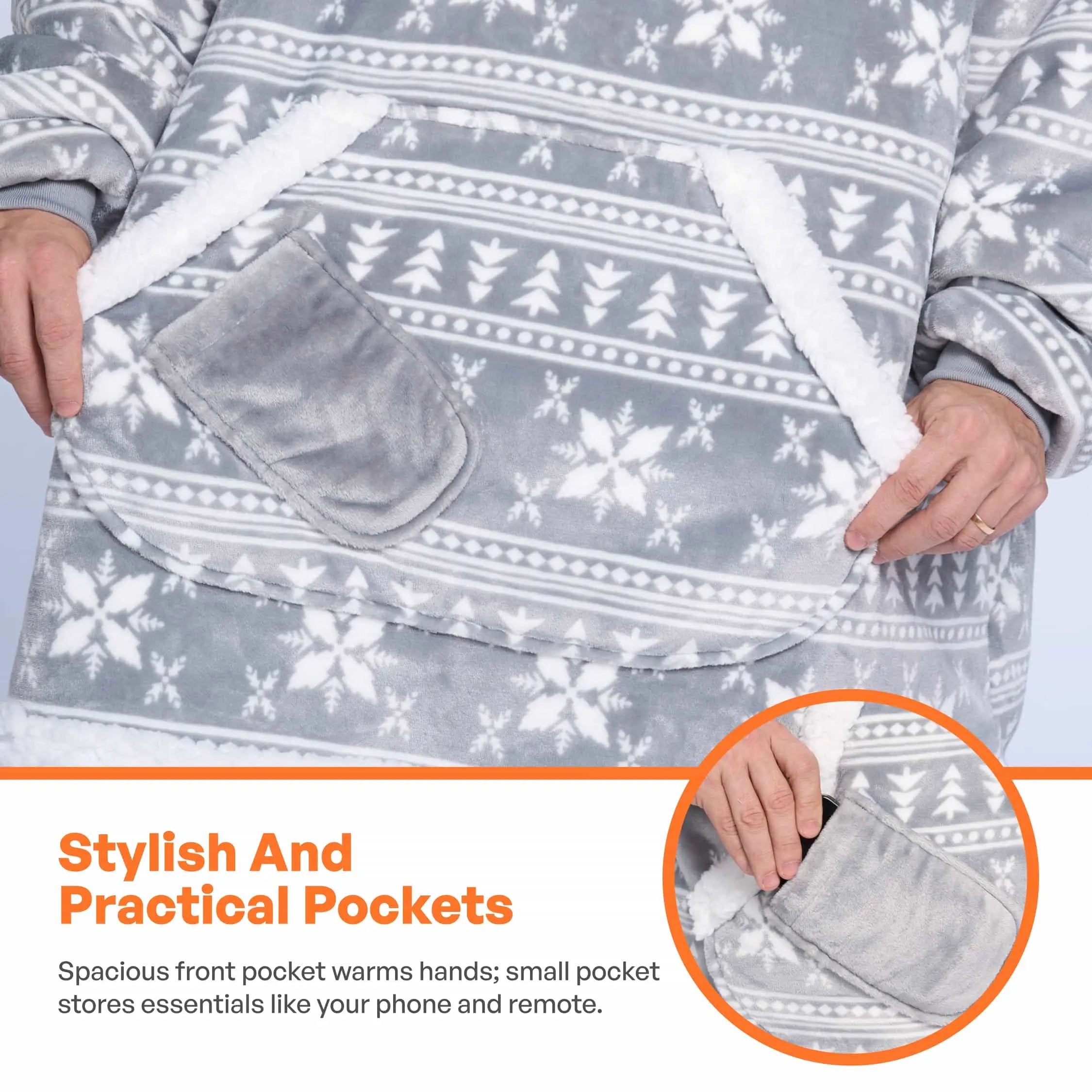 Wearable Blanket Snowflake For Adults