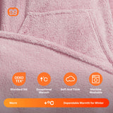 Wearable Blanket Pink Oversized For Adults